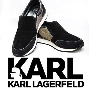 Karl Lagerfeld Paris Women's Shoes Giselle Suede